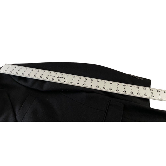 Oak Creek Black Lambs Wool Blazer 40R Two-Button Jacket Made in South Africa - Picture 4 of 14